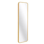 Miroir rectangulaire pleine longueur TUYOHW, 120x35cm, miroir mural incassable avec cadre en aluminium, miroir de porte adapté à la décoration intérieure moderne