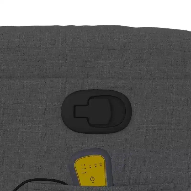 vidaXL Fauteuil inclinable de massage - Gris foncé manuel à dossier rabattable