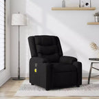 vidaXL Fauteuil inclinable de massage - Gris foncé manuel à dossier rabattable