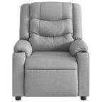 vidaXL Fauteuil inclinable de massage - Gris foncé manuel à dossier rabattable