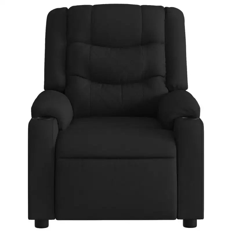 vidaXL Fauteuil inclinable de massage - Gris foncé manuel à dossier rabattable
