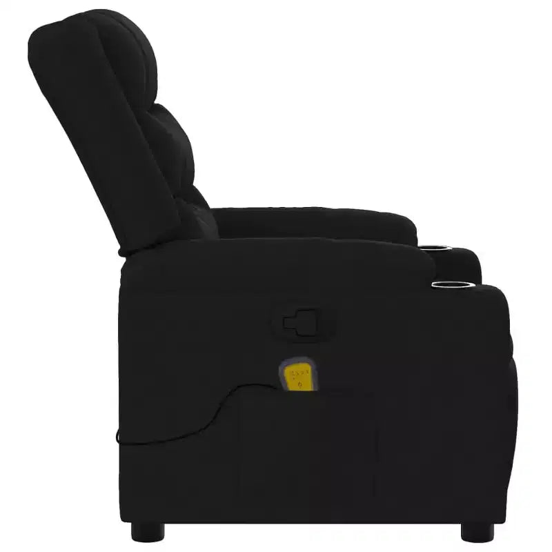 vidaXL Fauteuil inclinable de massage - Gris foncé manuel à dossier rabattable
