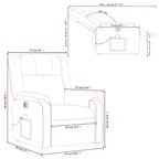vidaXL Fauteuil inclinable de massage électrique