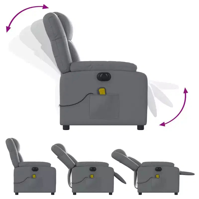 vidaXL Fauteuil inclinable de massage électrique