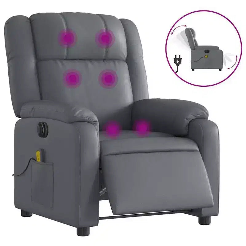 vidaXL Electric Massage Recliner Chair