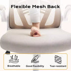 Chaise de bureau ergonomique, chaise de bureau à dossier haut avec hauteur réglable et accoudoirs relevables, chaise de jeu confortable en maille pour le bureau à domicile