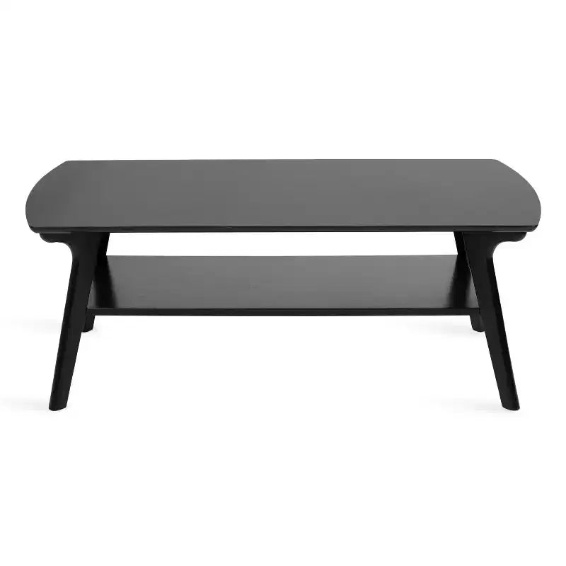 Table basse en bois Kate et Laurel Louena, 48x24x18, Noir