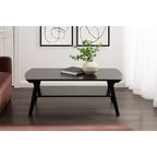 Table basse en bois Kate et Laurel Louena, 48x24x18, Noir