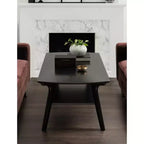 Table basse en bois Kate et Laurel Louena, 48x24x18, Noir