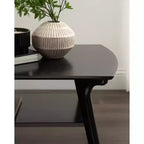 Table basse en bois Kate et Laurel Louena, 48x24x18, Noir