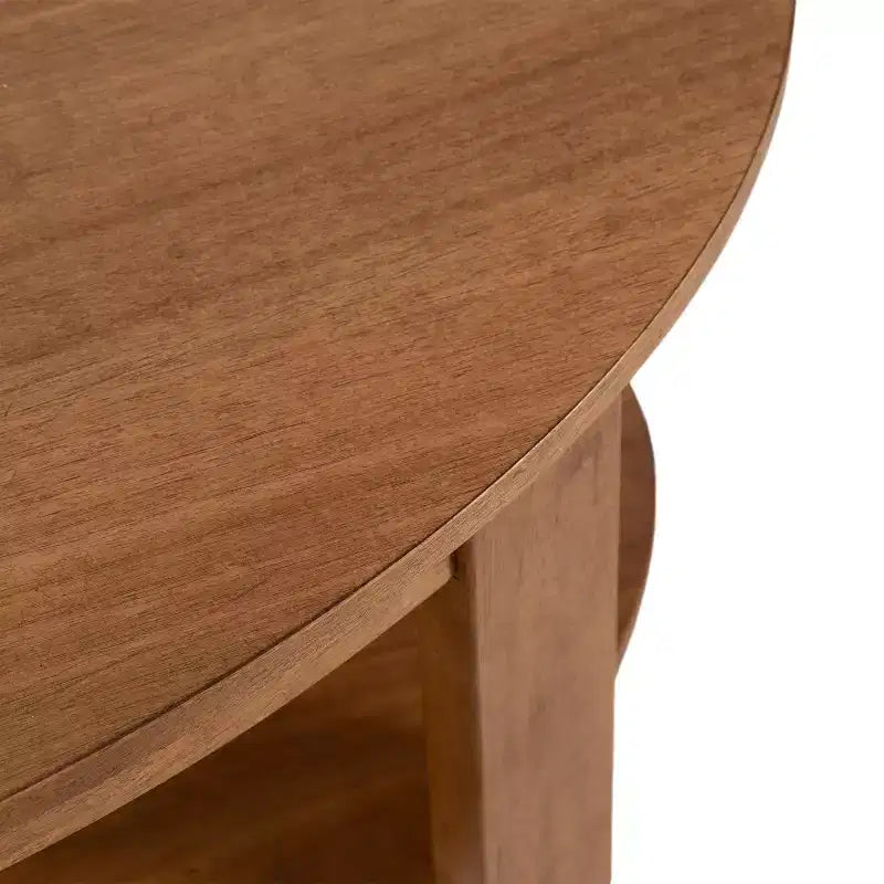 Table basse ovale en bois Foxford de Kate and Laurel, 38x24x18, naturel