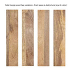 Table basse ovale en bois Foxford de Kate and Laurel, 38x24x18, naturel