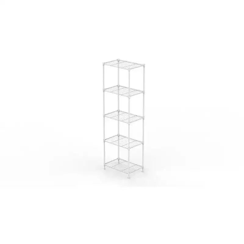 Étagère de rangement à 5 niveaux en fil métallique, petite étagère de cuisine en métal réglable pour garde-manger et cuisine, 139,7 H x 45 L x 35 W cm