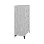 Commode 5 tiroirs Galano avec glissières métalliques 30,7 L 15,6 P 46,4 H
