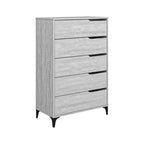 Commode 5 tiroirs Galano avec glissières métalliques 30,7 L 15,6 P 46,4 H
