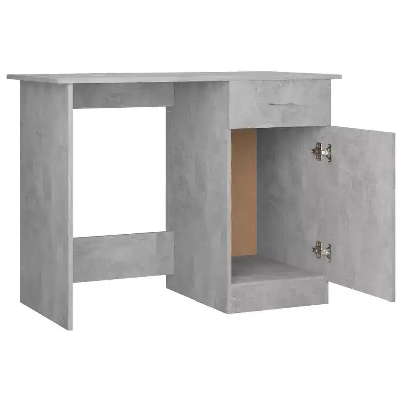 vidaXL Bureau Gris Sonoma Bois d'ingénierie Taille standard de bureau Bureau