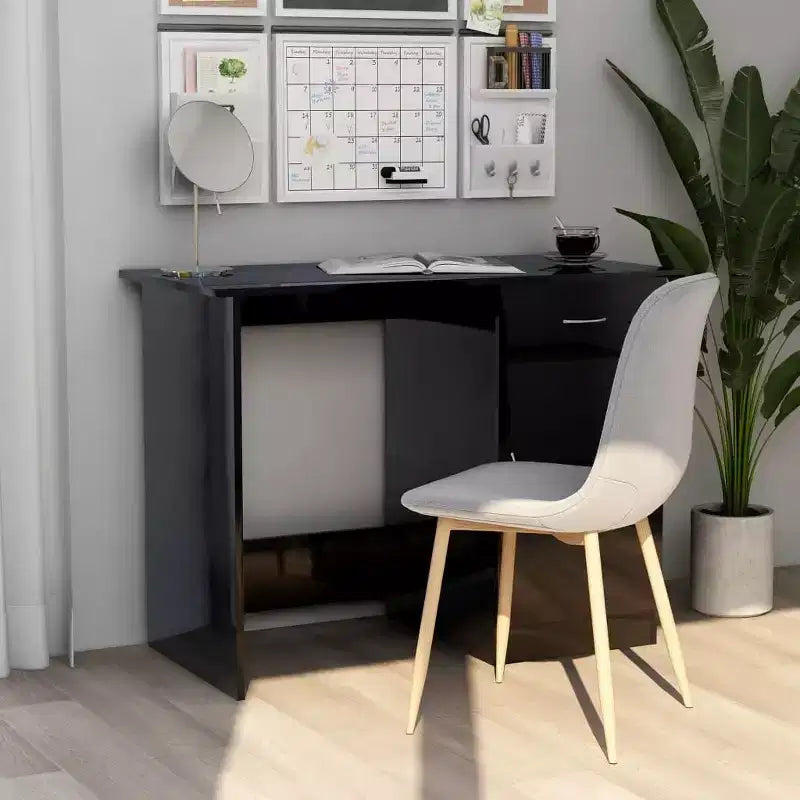 vidaXL Bureau Gris Sonoma Bois d'ingénierie Taille standard de bureau Bureau