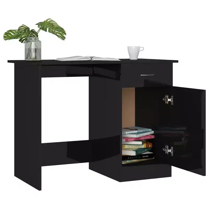 vidaXL Bureau Gris Sonoma Bois d'ingénierie Taille standard de bureau Bureau