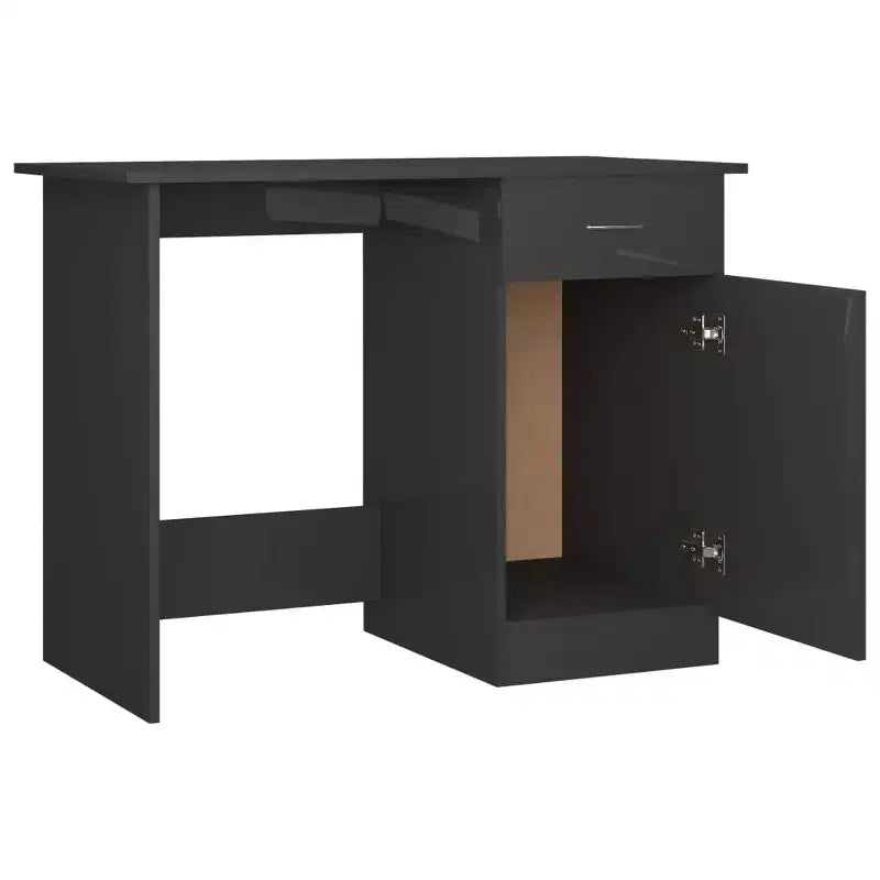 vidaXL Bureau Gris Sonoma Bois d'ingénierie Taille standard de bureau Bureau