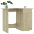 vidaXL Bureau Gris Sonoma Bois d'ingénierie Taille standard de bureau Bureau