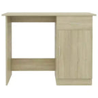 vidaXL Bureau Gris Sonoma Bois d'ingénierie Taille standard de bureau Bureau