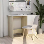 vidaXL Bureau Gris Sonoma Bois d'ingénierie Taille standard de bureau Bureau