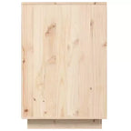 vidaXL Bureau Bois Naturel Bois de Pin Massif Bureau Droit Rectangulaire