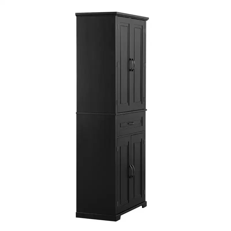 Meuble de rangement autoportant avec étagère réglable et tiroir, organisateur d'angle multiple avec dispositif anti-basculement pour salle de bain, cuisine, salon
