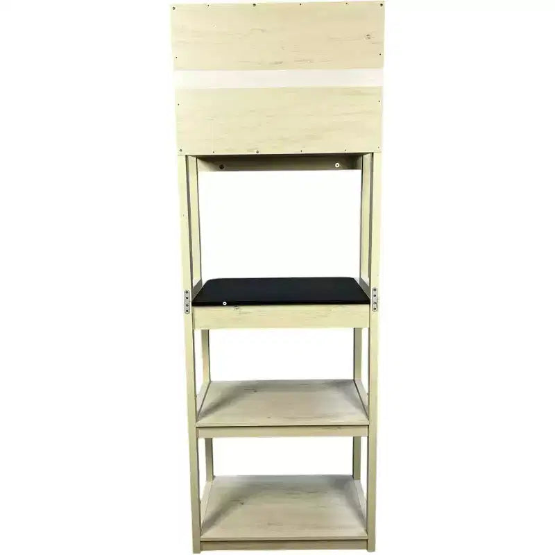 Étagère à boulanger à 5 niveaux en bois avec support à micro-ondesÉtagère de rangement autoportante pour cuisine, salle à manger ou bureau