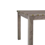 Ensemble de salle à manger en bois - Table rectangulaire de style ferme moderne et chaises rembourrées pour cuisine et salle à manger (beige) - Morden Fort