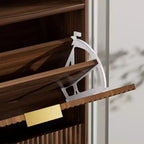 Meuble de rangement pour chaussures moderne avec 2 tiroirs basculants et étagères amovibles, Organisateur de chaussures d'entrée pour Couloir ou Salon - Panipeachy