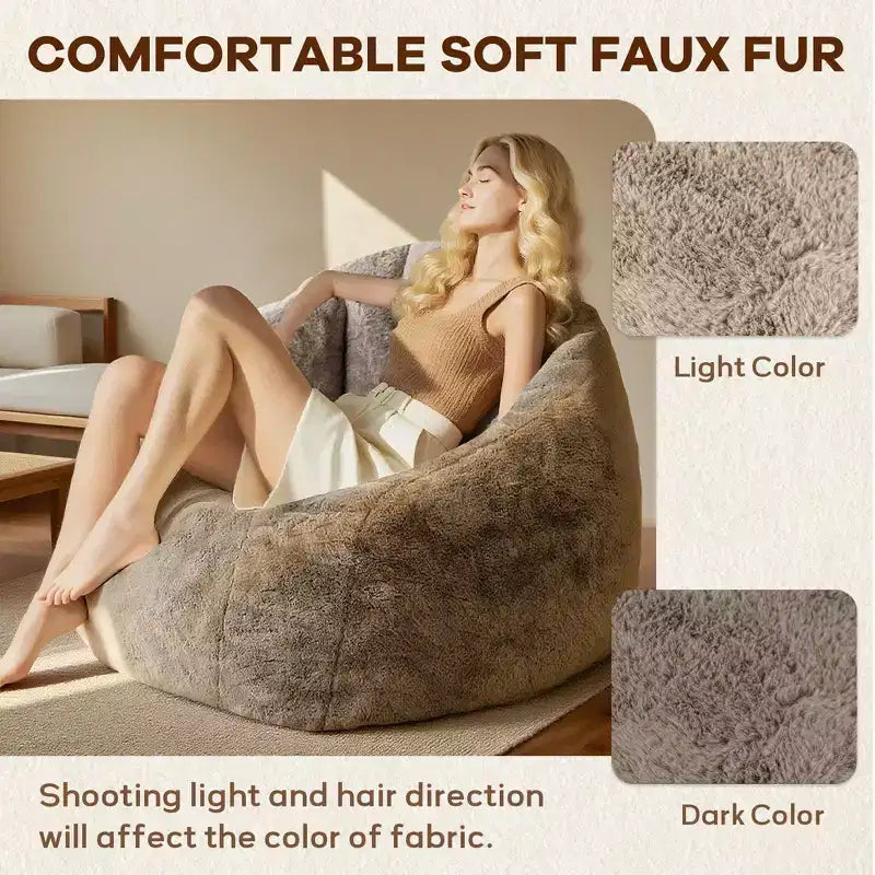 Pouf Okak avec accoudoirs, Fauteuil de sol avec mousse à mémoire de forme, Canapé de jeu pour adultes pour chambre à coucher, salon