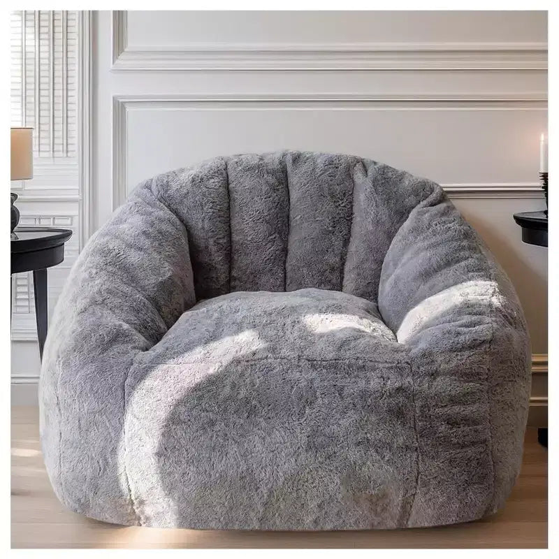 Pouf Okak avec accoudoirs, Fauteuil de sol avec mousse à mémoire de forme, Canapé de jeu pour adultes pour chambre à coucher, salon