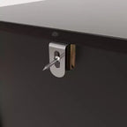 Hitow Vitrine Éclairée par LED, Étagère à Livres, Porte en Verre et Bois, Rangement Élégant pour Décoration et Livres, Armoire Autonome