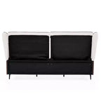 Christopher Knight Home Zewa Lit Plateforme Moderne King Size Rembourré en Faux Cuir avec Tête de Lit Capitonnée Teddy à Ailettes