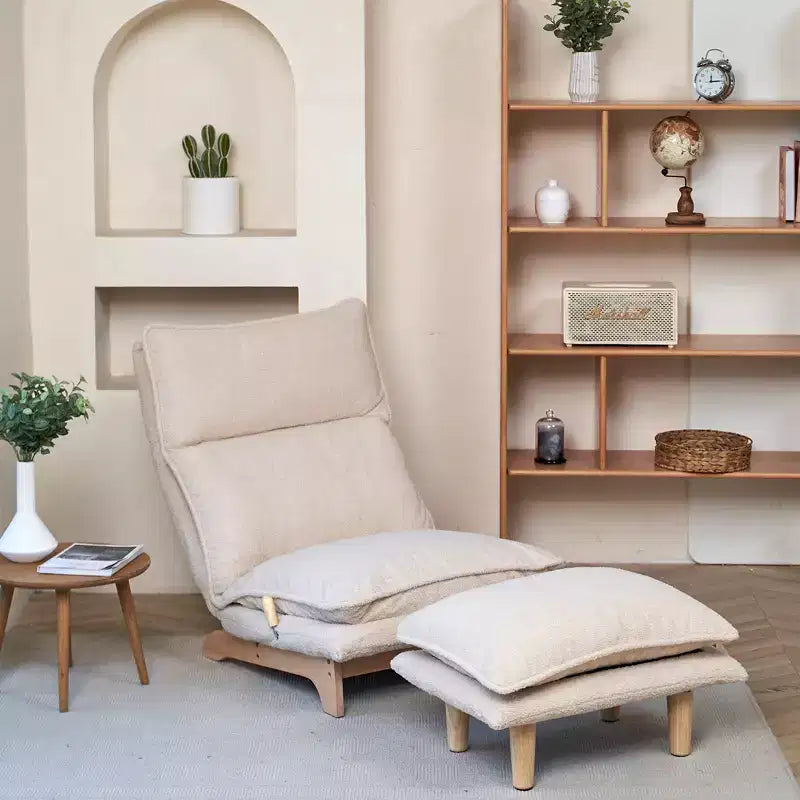 Canapé paresseux Chaise longue de balcon pour salon chambre à coucher, Chaise inclinable pliable, Fauteuil simple, Chaise fonctionnelle