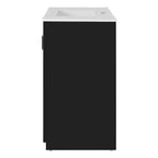 Meuble-lavabo de salle de bain de 36 po avec évier, meuble bas de salle de bain avec tiroirs et portes à fermeture amortie, meuble-lavabo simple en bois