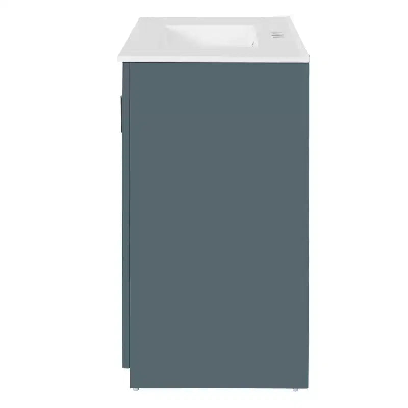 Meuble-lavabo de salle de bain de 36 po avec évier, meuble bas de salle de bain avec tiroirs et portes à fermeture amortie, meuble-lavabo simple en bois