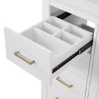 Meuble-lavabo de salle de bain de 36 po avec évier, meuble bas de salle de bain avec tiroirs et portes à fermeture amortie, meuble-lavabo simple en bois