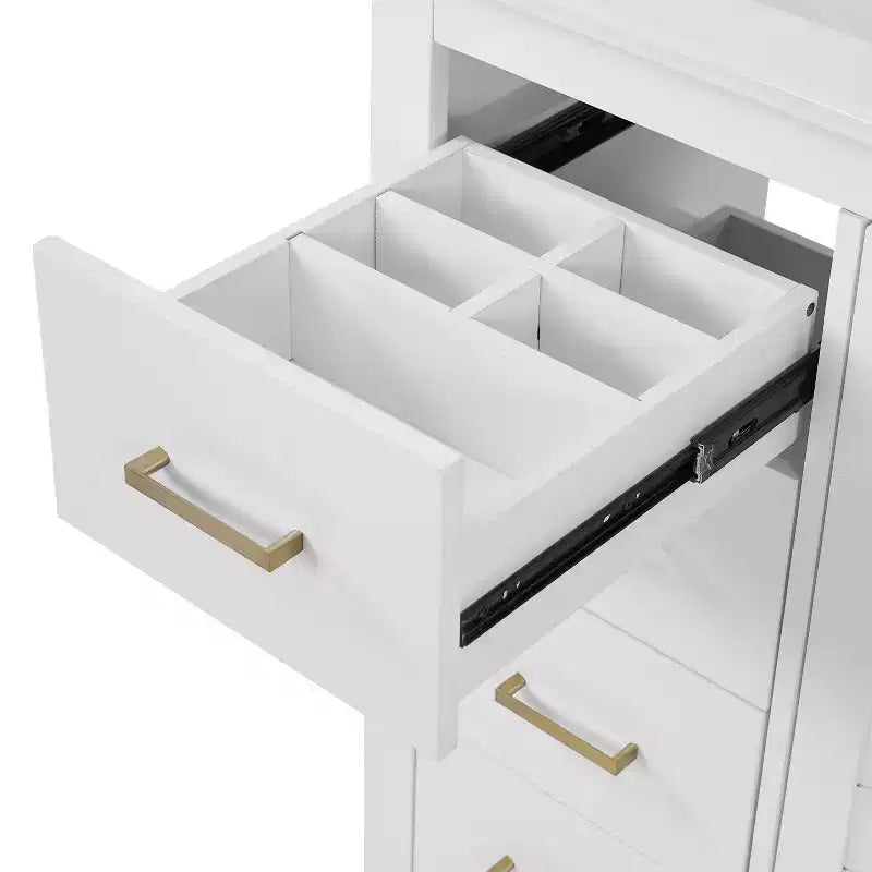 Meuble-lavabo de salle de bain de 36 po avec évier, meuble bas de salle de bain avec tiroirs et portes à fermeture amortie, meuble-lavabo simple en bois
