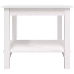 vidaXL Table basse blanc pin massif - 19,7 x 19,7 x 17,7