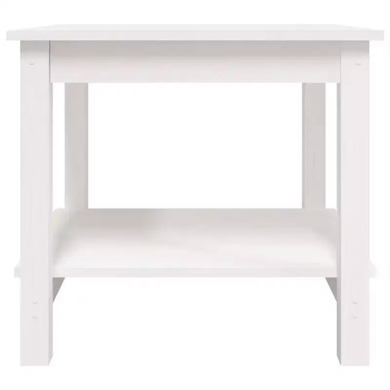 vidaXL Table basse blanc pin massif - 19,7 x 19,7 x 17,7