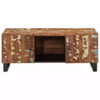 vidaXL Table basse Couleurs diverses Bois de récupération massif