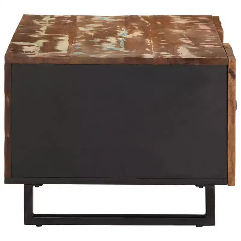 vidaXL Table basse Couleurs diverses Bois de récupération massif