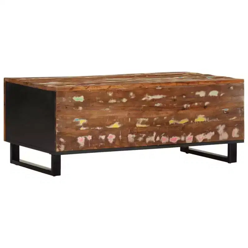 vidaXL Table basse Couleurs diverses Bois de récupération massif
