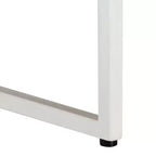 vidaXL Table basse Table d'appoint Table de chevet Salon Canapé Bois massif de manguier - Blanc