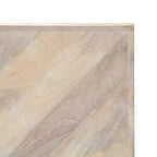 vidaXL Table basse Table d'appoint Table de chevet Salon Canapé Bois massif de manguier - Blanc