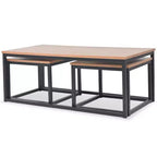 vidaXL Table basse 3 pièces Cendré