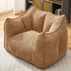 Pouf géant TUYOHW, fauteuil de sol moelleux en mousse haute résilience pour un confort durable, chaise longue paresseuse pour le salon et la chambre à coucher