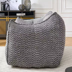 Pouf géant TUYOHW, fauteuil de sol moelleux en mousse haute résilience pour un confort durable, chaise longue paresseuse pour le salon et la chambre à coucher